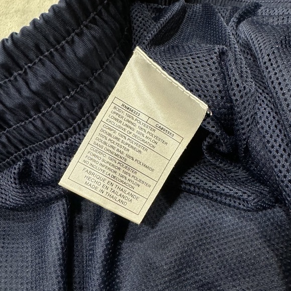 Nike Pants Mens XL Blue Windbreaker Straight Pull On Athletic Stretch Gym Logo - Picture 7 of 14
